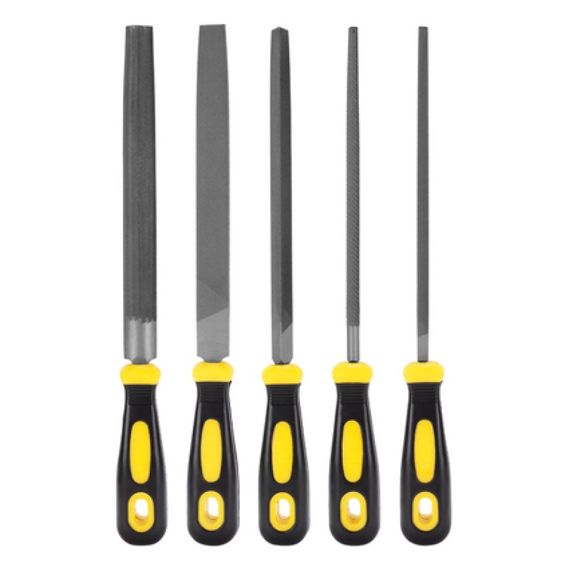 DELI DELI σετ λίμες μετάλλου DL352085 με αντιολισθητική λαβή, 200mm, 5τμχ