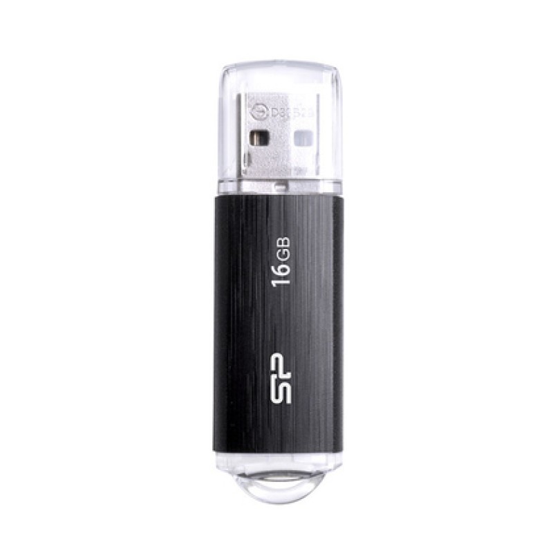 SILICON POWER SILICON POWER USB Flash Drive Ultima U02, 16GB, USB 2.0, μαύρο