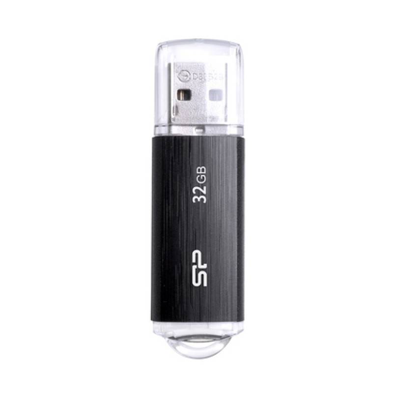 SILICON POWER SILICON POWER USB Flash Drive Ultima U02, 32GB, USB 2.0, μαύρο