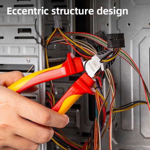 DELI DELI πλαγιοκόφτης ηλεκτρολόγου DL512206 με αντιολισθητικές λαβές, VDE 1000V, 160mm