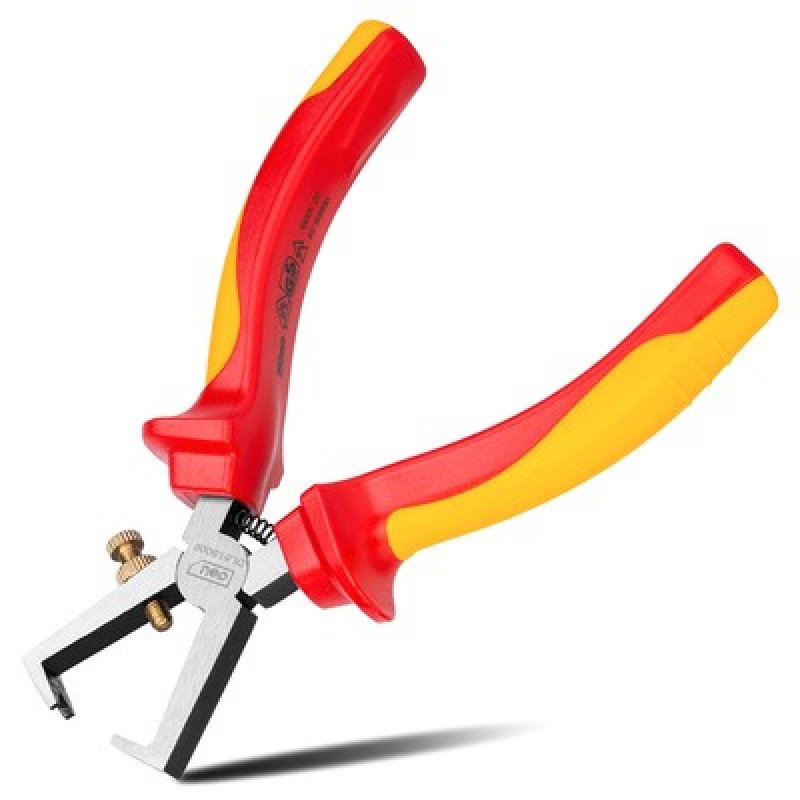 DELI DELI απογυμνωτής καλωδίων ηλεκτρολόγου DL515006, αντιολισθητικές λαβές, ρυθμιζόμενος, VDE 1000V, 160mm