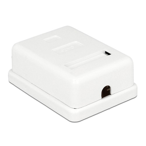 Powertech POWERTECH επιτοίχια πρίζα δικτύου CAB-N129, 1 θύρας, Cat.6 UTP, λευκή