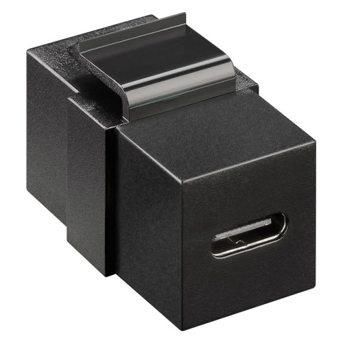 GOOBAY GOOBAY keystone module USB-C 3.2 Gen 2 61261, θηλυκό σε θηλυκό, μαύρο