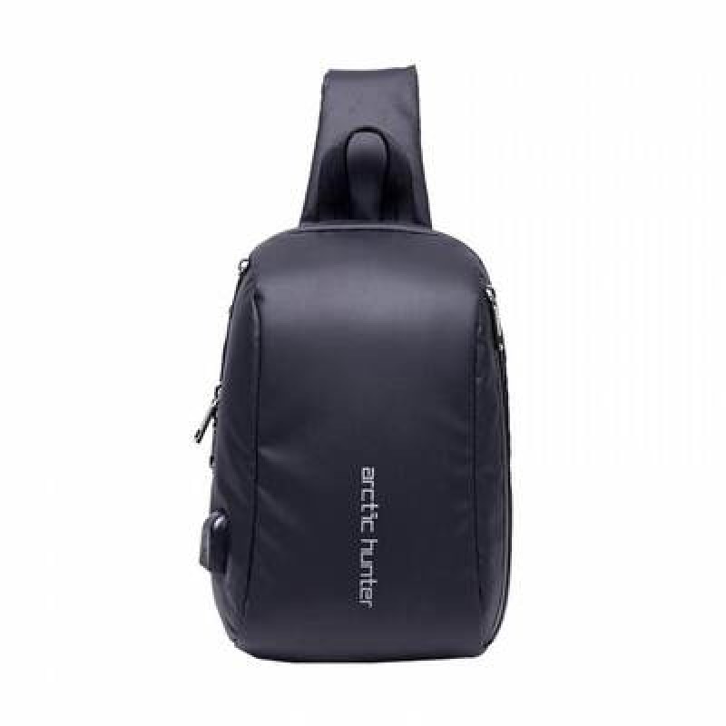 Arctic Hunter ARCTIC HUNTER τσάντα Crossbody XB-00081, USB, 6L, μαύρη