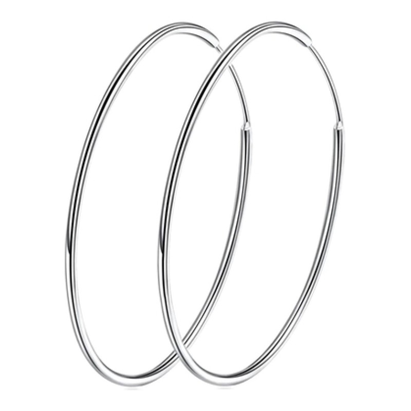 BAMOER BAMOER σκουλαρίκια κρίκοι SCE710, 30mm, ασήμι 925, ασημί