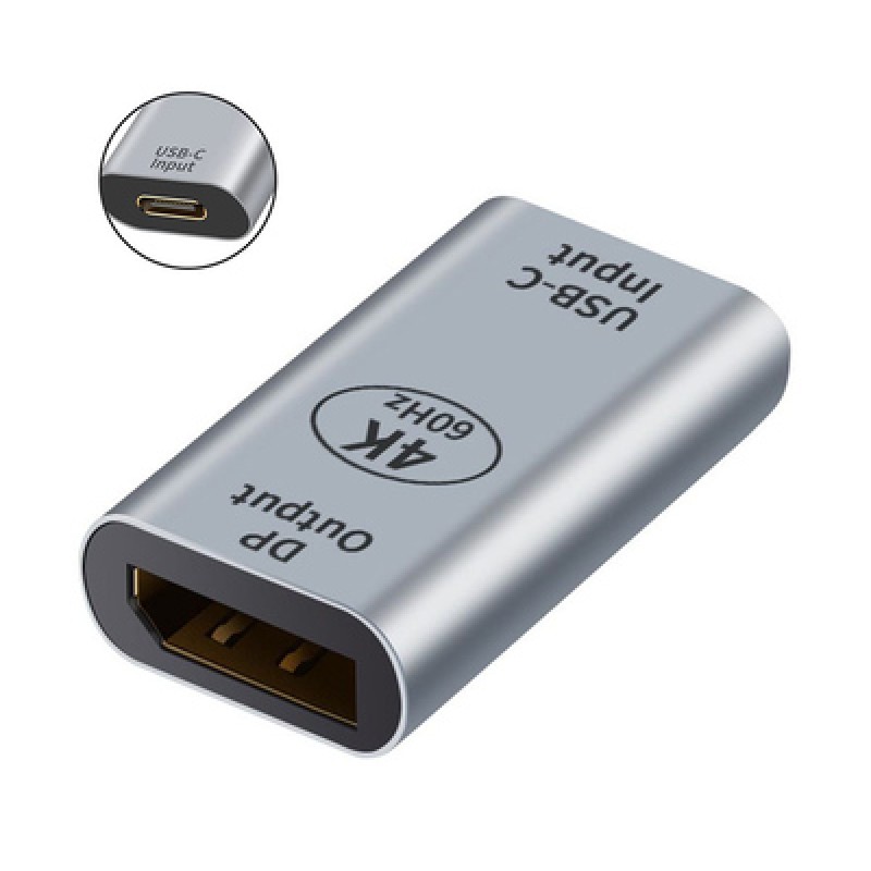 Powertech POWERTECH αντάπτορας USB-C σε DisplayPort PTH-097, 4K/60Hz, γκρι