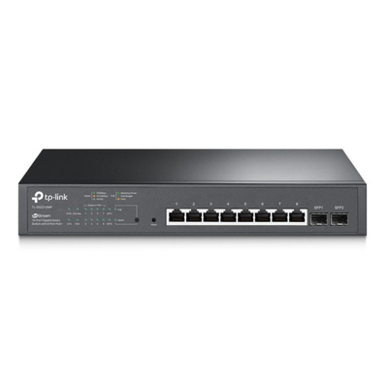TP-Link TP-LINK JetStream switch TL-SG2210MP, 10-Port Gigabit, 8x PoE+, Ver. 4.0
