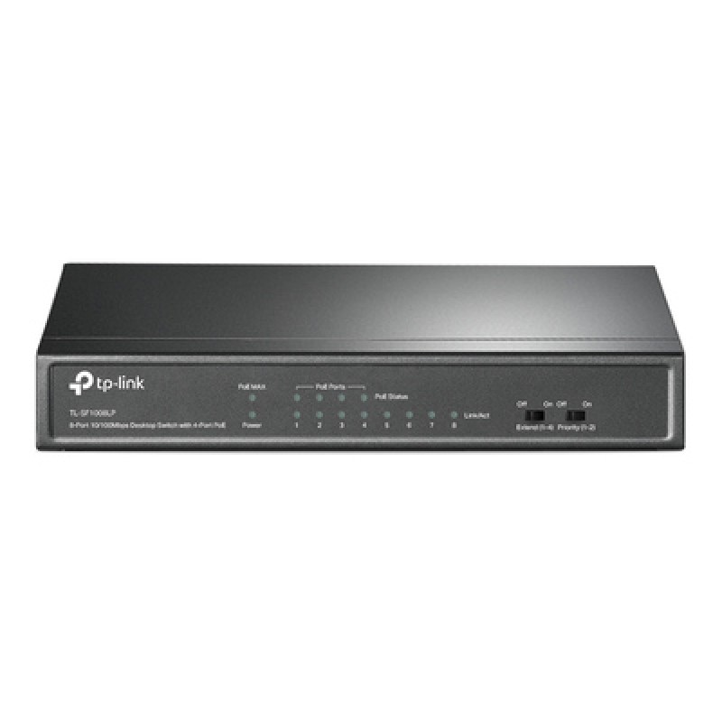 TP-Link TP-LINK desktop switch TL-SF1008LP, 8-Port 10/100Mbps, 4x PoE, Ver. 2.0