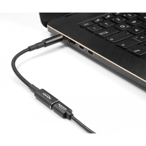 DELOCK DELOCK καλώδιο τροφοδοσίας 60036, USB-C σε Dell 4.5x3.0mm, 15cm, μαύρο