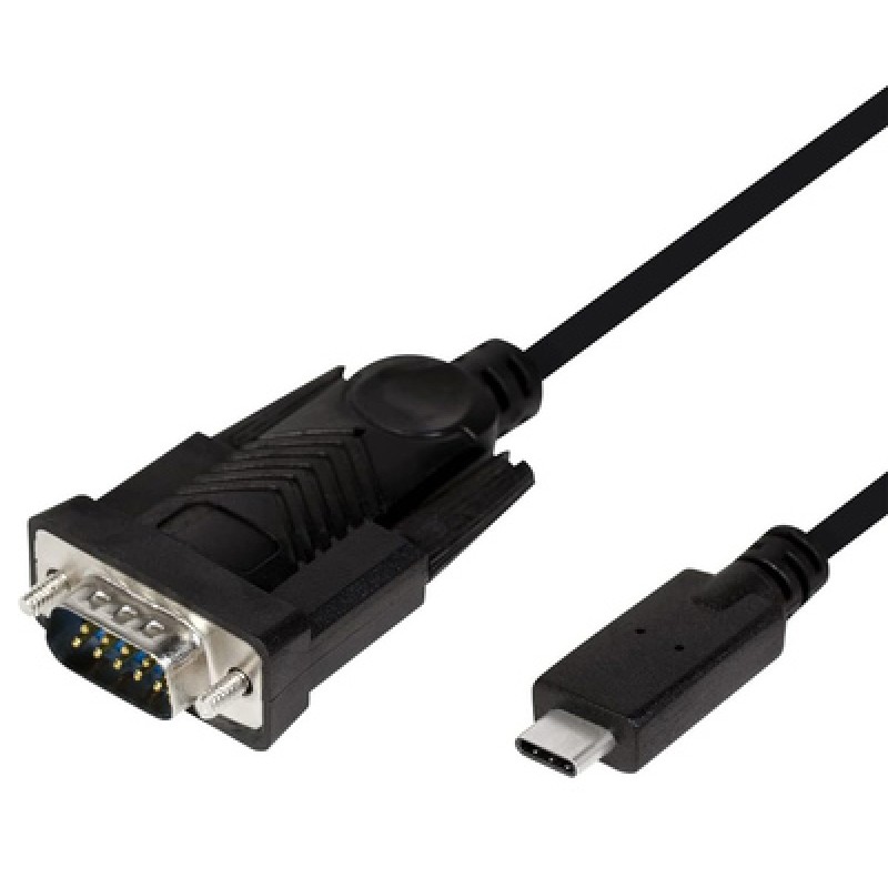 Powertech POWERTECH καλώδιο USB-C σε σειριακή RS-232 CAB-UC061, 1.8m, μαύρο