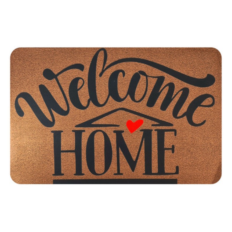 UNBRANDED Πατάκι εισόδου HUH-0111, αντιολισθητικό, 40 x 60cm, καφέ