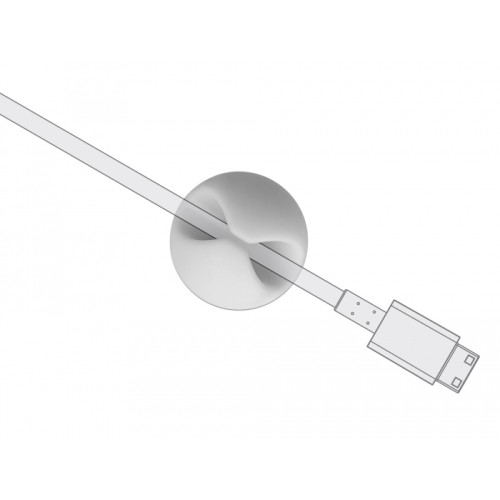 Powertech POWERTECH οργανωτές καλωδίων TIES-075, 1 θέση, Φ9mm, λευκό, 10τμχ