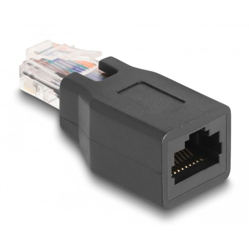DELOCK DELOCK αντάπτορας RJ45/RJ48/RJ50 66991, 10P/10C pin out 1:1, μαύρος