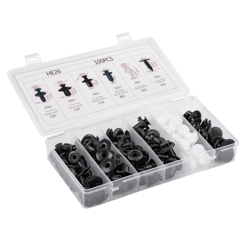 AMIO AMIO σετ κλιπ αυτοκινήτου 02830, universal, 100τμχ