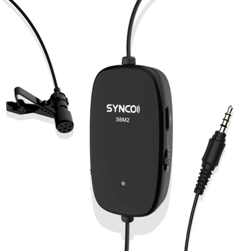 SYNCO SYNCO μικρόφωνο Lav-S6M2, clip-on, omnidirectional, 3.5mm, 400mAh, μαύρο
