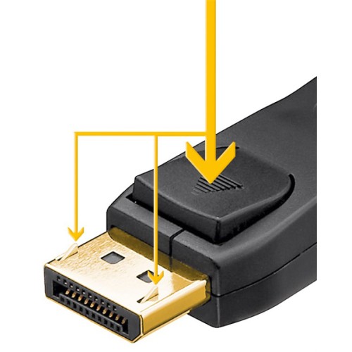 GOOBAY GOOBAY καλώδιο DisplayPort 61712, 4K/60Hz, 21.6 Gbps, 2m, μαύρο