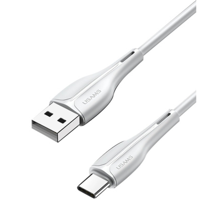 USAMS USAMS καλώδιο USB-C σε USB US-SJ372, 2A, 1m, λευκό