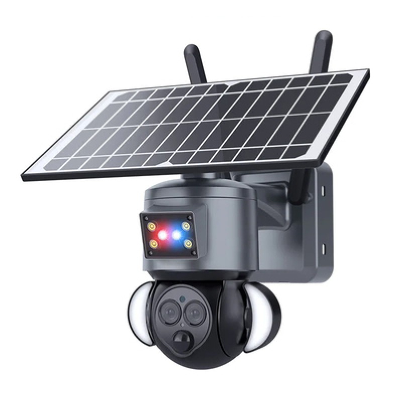 Sectec SECTEC smart ηλιακή κάμερα ST-558-6M-12X-4G-EU, προβολείς, 3MP, 4G, PTZ