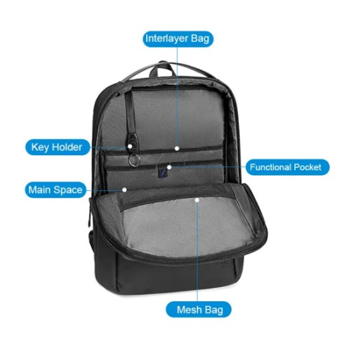 Arctic Hunter ARCTIC HUNTER τσάντα πλάτης B00574 με θήκη laptop 15.6