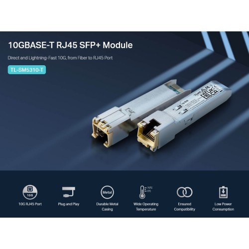 TP-Link TP-LINK 10G BASE-T RJ45 SFP+ Module TL-SM5310-T, έως 30m, Ver. 1.0