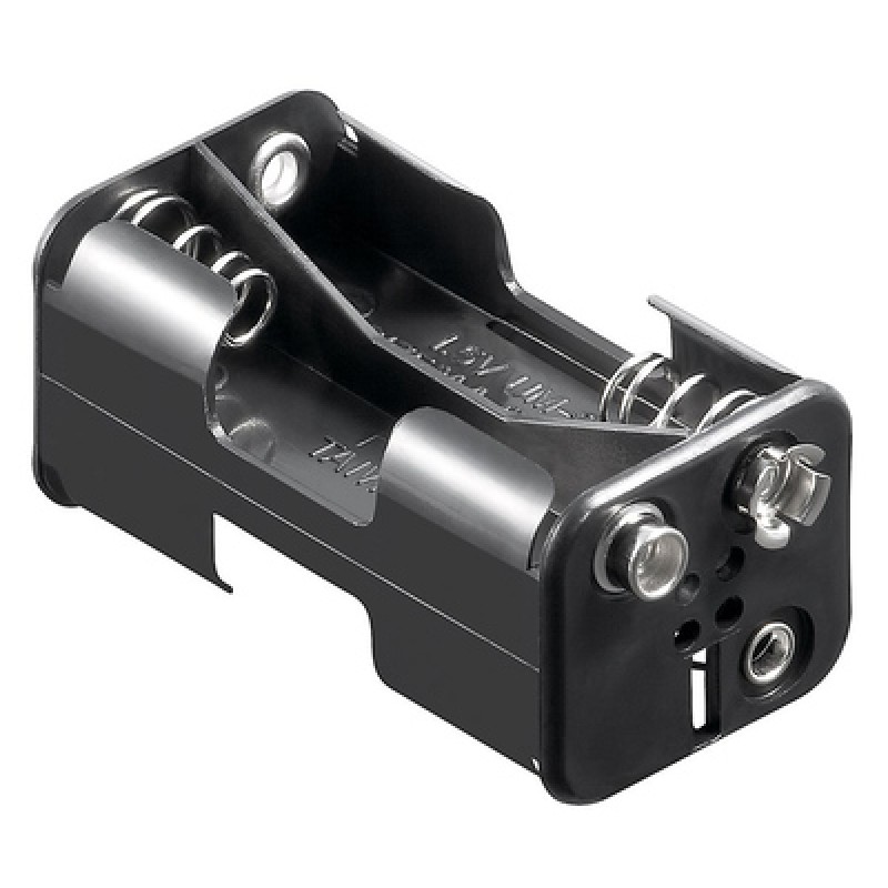 GOOBAY GOOBAY θήκη μπαταρίας 11465 για 4x AA μπαταρίες, μαύρη