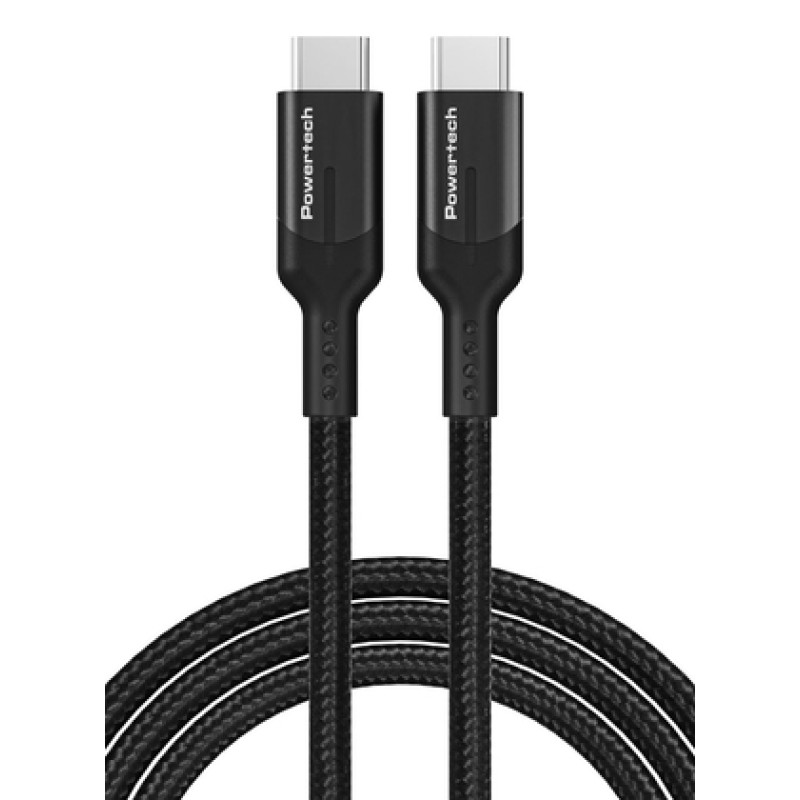 Powertech POWERTECH καλώδιο USB-C PTR-0140, PD 240W 5A, copper, 1m, μαύρο