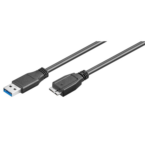 GOOBAY GOOBAY καλώδιο USB 3.0 σε micro Τype B 95734, 5 Gbit/s, 0.5m, μαύρο