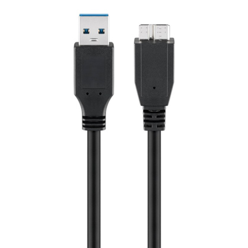 GOOBAY GOOBAY καλώδιο USB 3.0 σε micro Τype B 95734, 5 Gbit/s, 0.5m, μαύρο