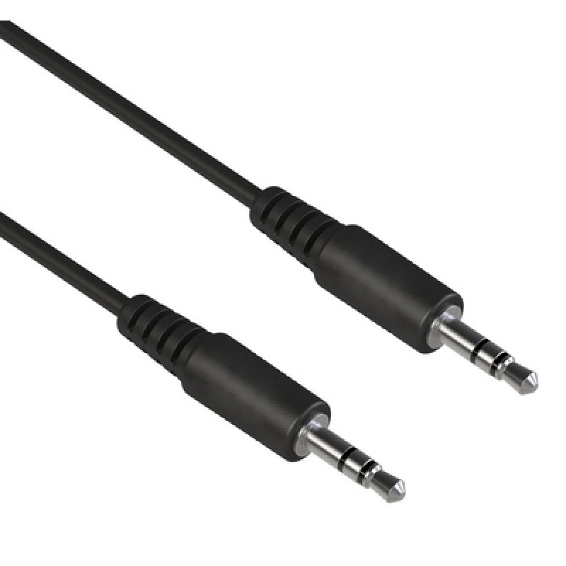 Powertech POWERTECH καλώδιο ήχου 3.5mm PTR-0145, AUX, CCS, 1.5m, μαύρο