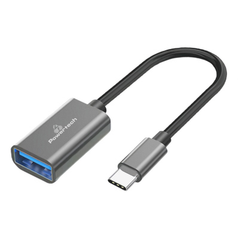 Powertech POWERTECH αντάπτορας USB-C σε USB 3.0 PTR-0146, 10 Gbps, γκρι