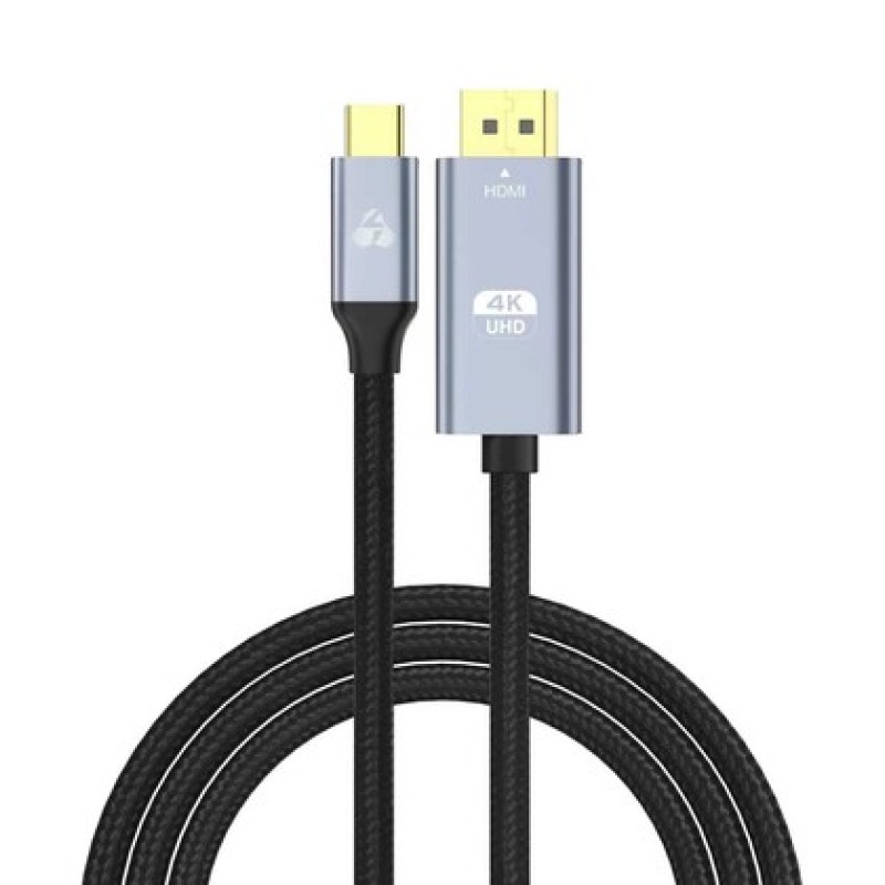 Powertech POWERTECH καλώδιο USB-C σε HDMI PTR-0171, 4K/60Hz, 10.2 Gbps, 1m, μαύρο