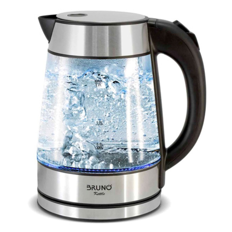 Bruno BRUNO βραστήρας νερού BRN-0143, 1.7L, 2200W, γυάλινος-Inox