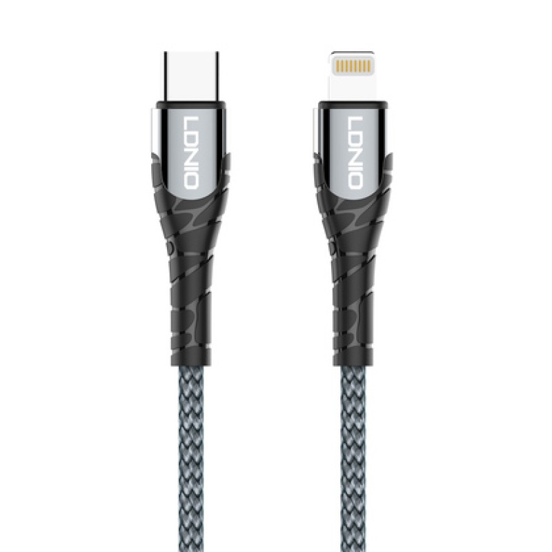 LDNIO LDNIO καλώδιο Lightning σε USB-C LC111, 30W PD, 1m, γκρι