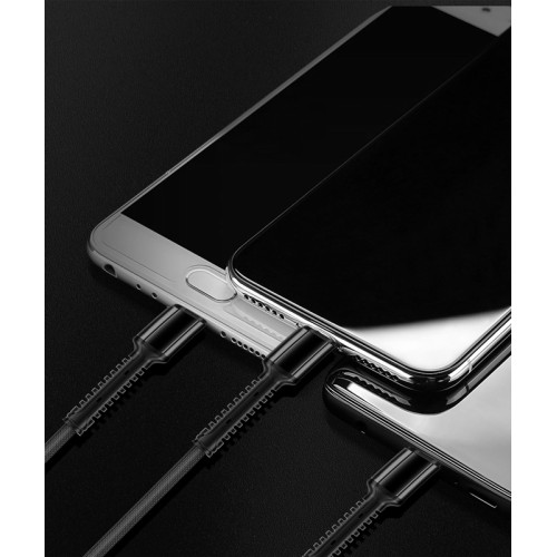 LDNIO LDNIO καλώδιο USB σε USB-C/Lightning/Micro USB LC93, 3.4A, 1.2m, γκρι