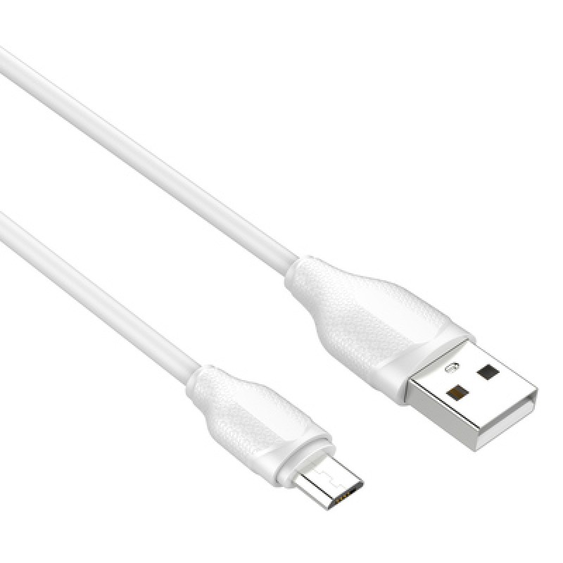 LDNIO LDNIO καλώδιο Micro USB σε USB LS371, 2.1A, 1m, λευκό