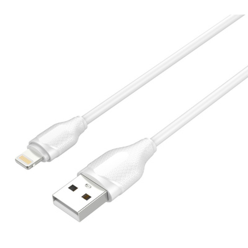 LDNIO LDNIO καλώδιο Lightning σε USB LS371, 2.1A, 1m, λευκό