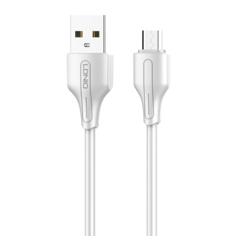 LDNIO LDNIO καλώδιο Micro USB σε USB LS540, 2.4A, 20cm, λευκό