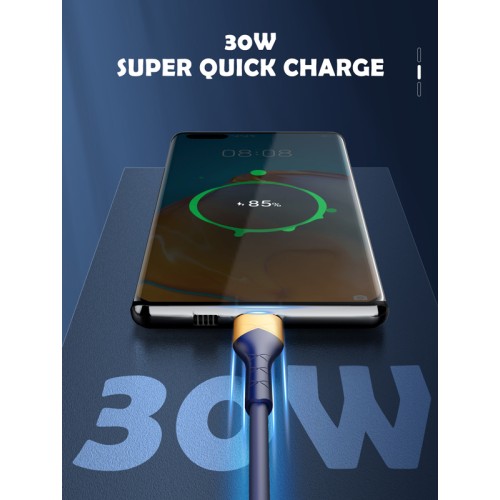 LDNIO LDNIO καλώδιο Lightning σε USB LS801, 30W, 1m, λευκό