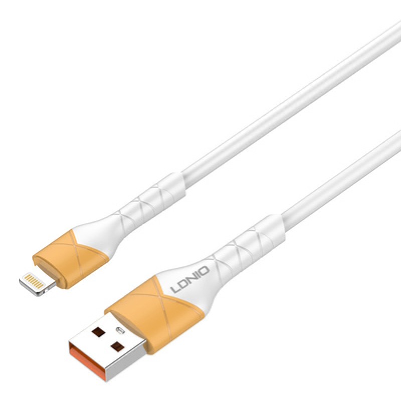 LDNIO LDNIO καλώδιο Lightning σε USB LS801, 30W, 1m, λευκό