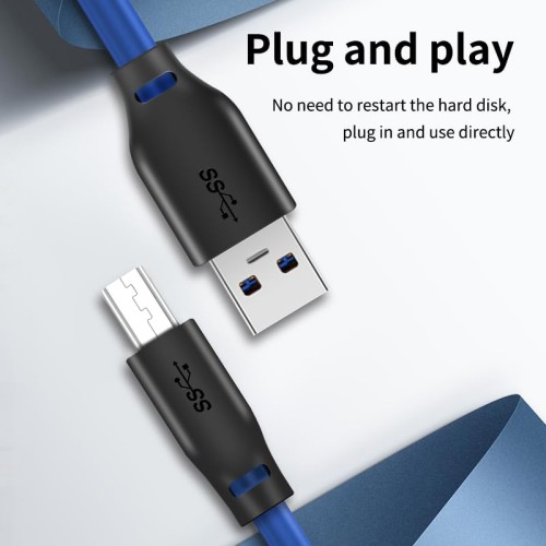 CABLETIME CABLETIME καλώδιο USB σε USB Type B CT-C160-U3-AMBM, 5Gbps, 1m, μπλε