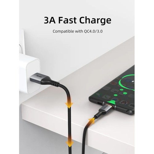 CABLETIME CABLETIME καλώδιο USB-C σε USB CT-AMCMG1, 3A, 5Gbps, 0.5m, μαύρο
