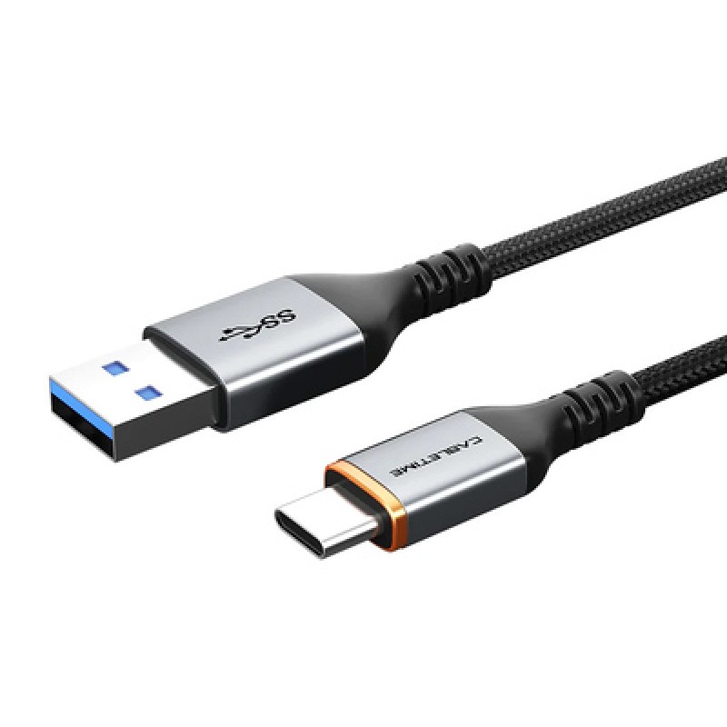 CABLETIME CABLETIME καλώδιο USB-C σε USB CT-AMCMG1, 3A, 5Gbps, 1m, μαύρο