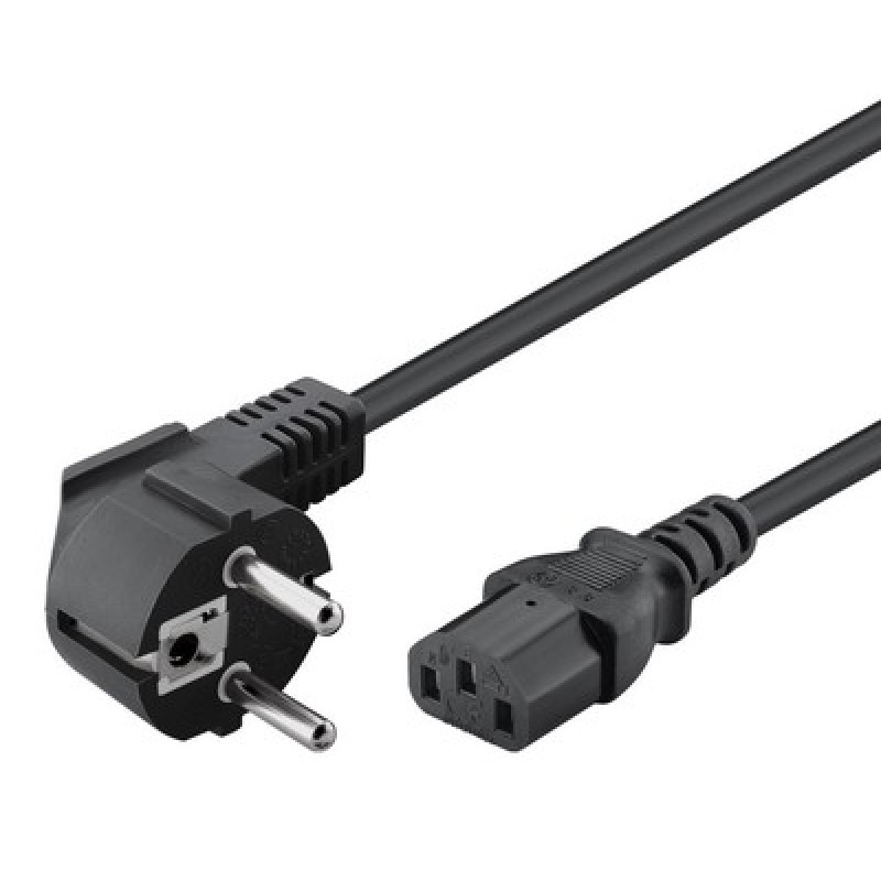 Powertech POWERTECH καλώδιο τροφοδοσίας CAB-P031, 3x 1mm², copper, 3m, μαύρο
