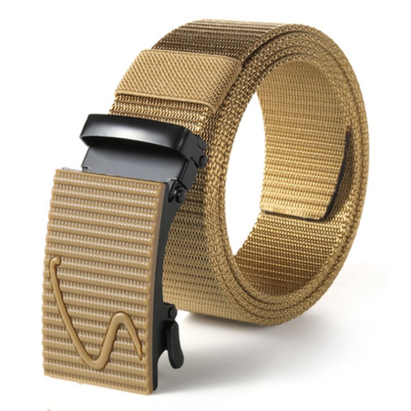 UNBRANDED Ζώνη στρατιωτικού τύπου TMV-0057, ρυθμιζόμενη, 3.8 x 120cm, καφέ