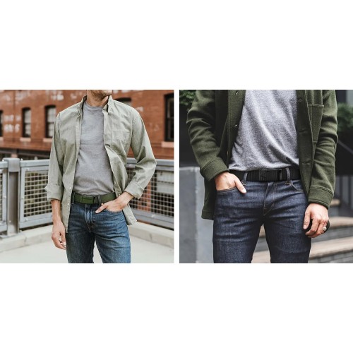 UNBRANDED Ζώνη στρατιωτικού τύπου TMV-0058, ρυθμιζόμενη, 3.8 x 120cm, μπλε