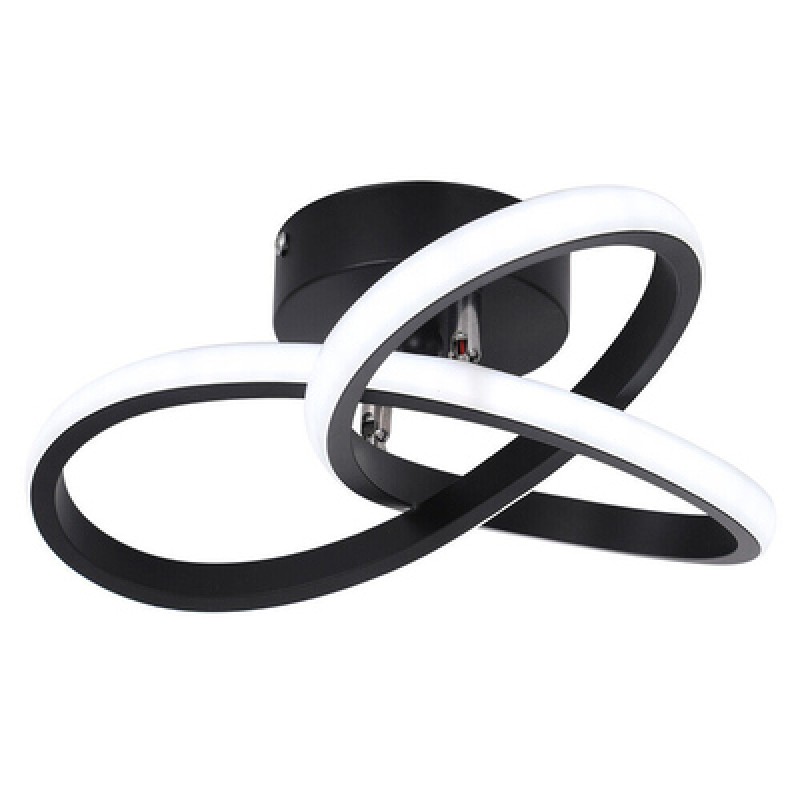 Powertech POWERTECH LED φωτιστικό οροφής HLL-0113, 18W, 4000K, 26x26x12cm, μαύρο