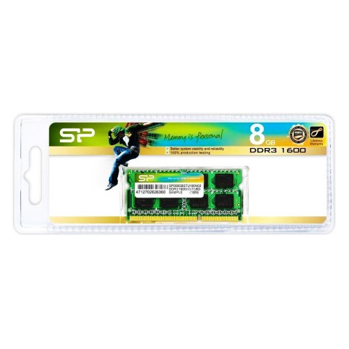 SILICON POWER SILICON POWER Μνήμη RAM DDR3 SODimm, 8GB, 1600MHz, CL11