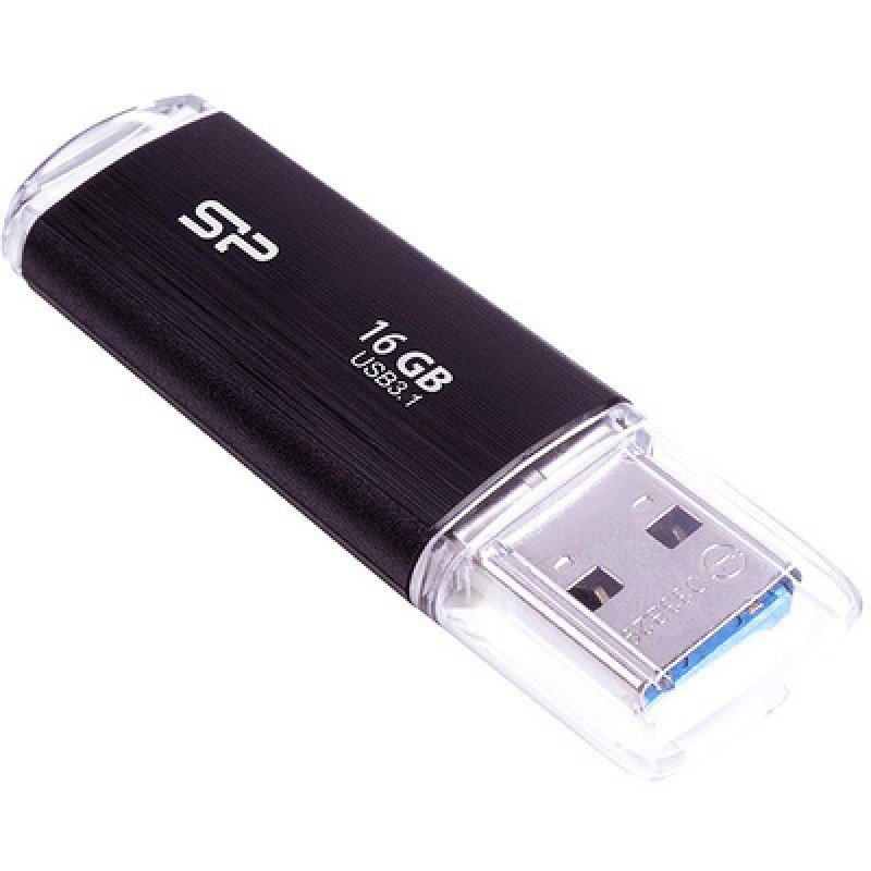 SILICON POWER SILICON POWER USB Flash Drive Blaze B02, 16GB, USB 3.2, μαύρο