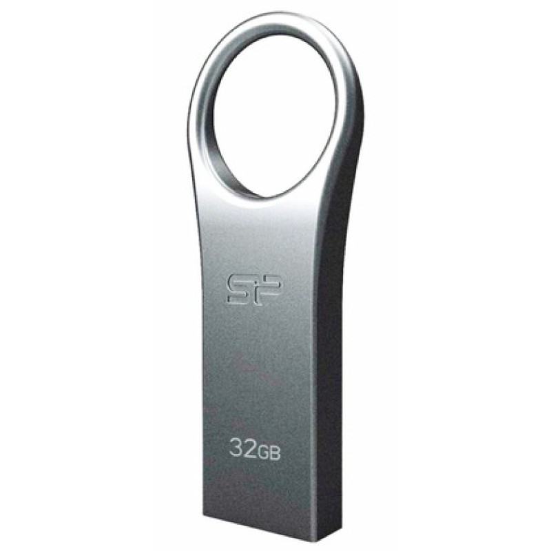 SILICON POWER SILICON POWER USB Flash Drive Firma F80, 32GB, USB 2.0, ασημί