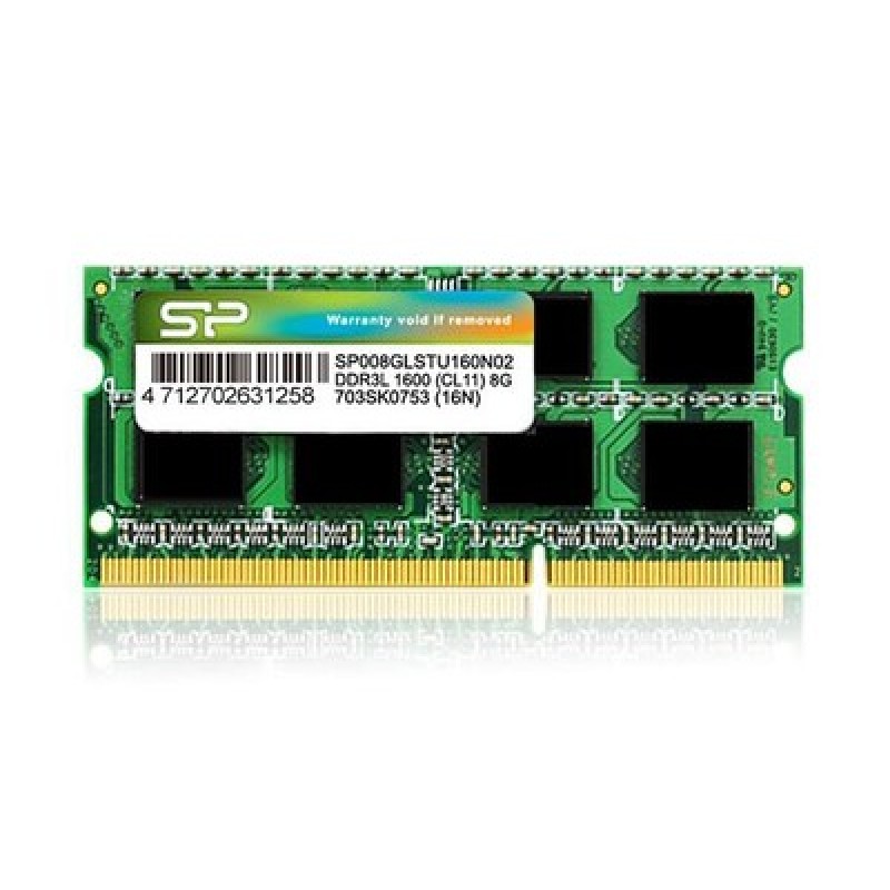 SILICON POWER SILICON POWER Μνήμη 8GB DDR3L SODimm, PC3L 12800, 1600MHz, CL11, 1.35v
